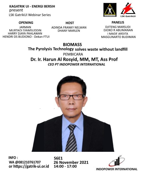 Materi Webinar S6E1 BIOMASS# The Pyrolysis technology solves waste without landfill