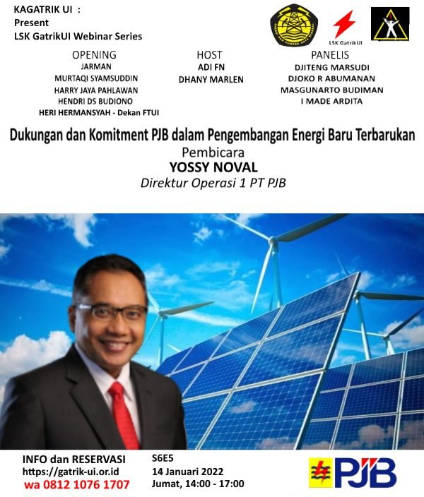 Sertifikat Webinar S6E5 Dukungan dan Komitment PJB dalam Pengembangan Energi Baru Terbarukan - Gambar 2