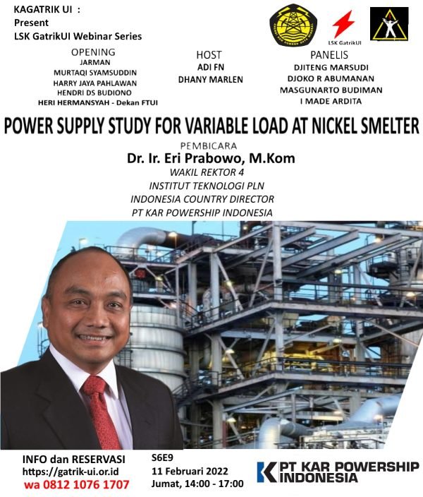 Sertifikat Webinar S6E9 Power Supply Study for Variable Load at Nickel Smelter - Gambar 2