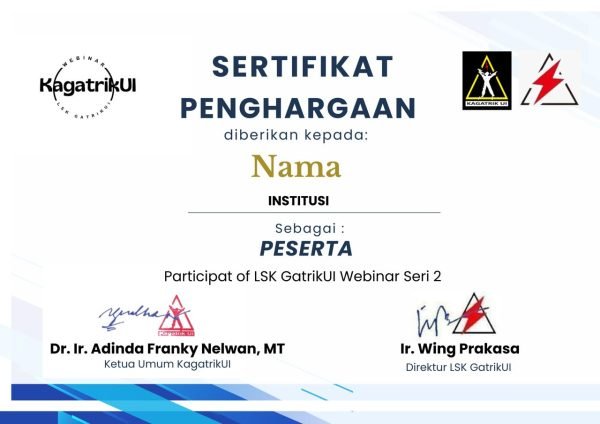 E- Sertifikat Webinar Seri 2